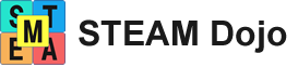 STEAM Dojo logo with name